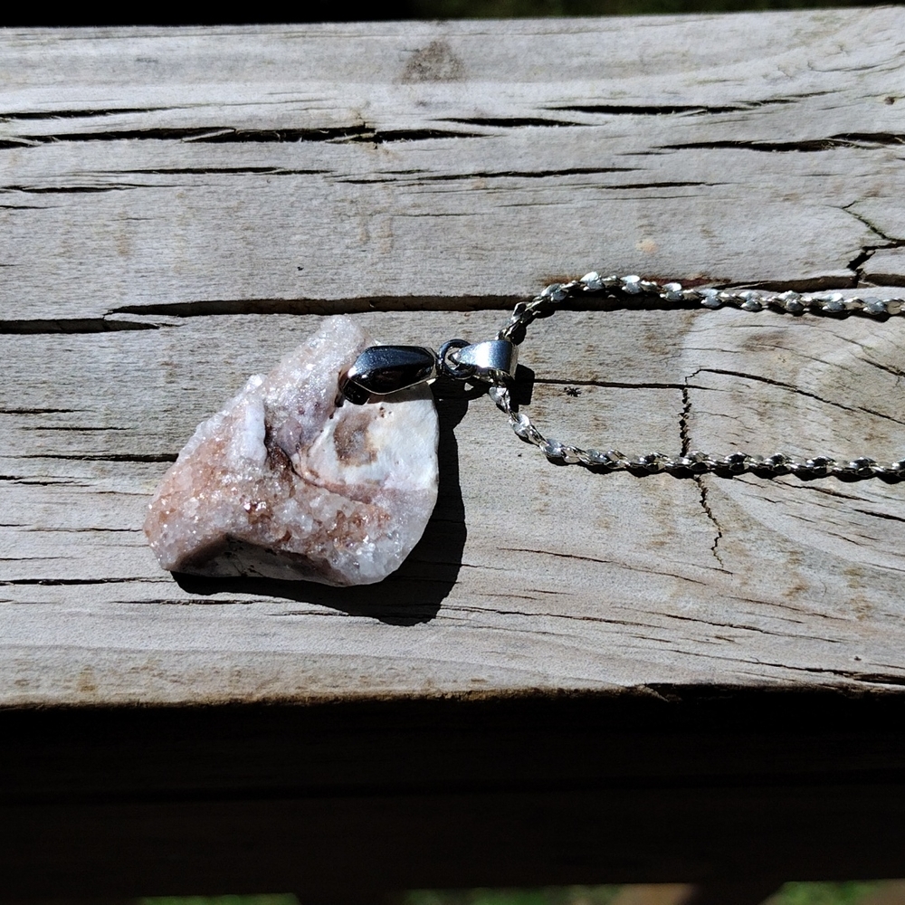 Arkansas quartz necklace